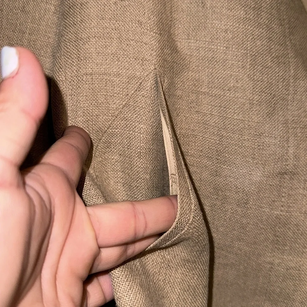 Gucci vintage blazer linen lined button down pockets size 40 large 10 - Picture 4 of 8